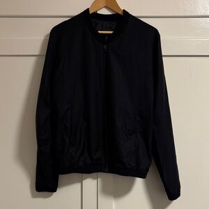 Classic Black Bomber Jacket for Men